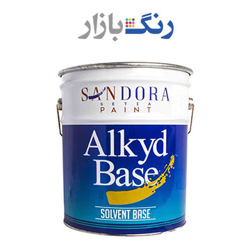 ساندورا ـ رنگ روغني نيم براق مشكي 2700 ـ گالن
