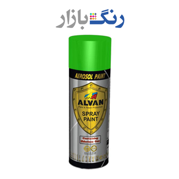الوان _ اسپري براق سبز 353 _ نيمي