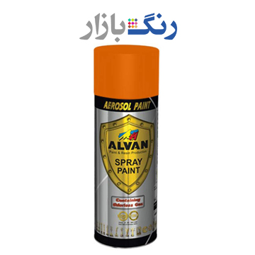 الوان _ اسپري براق نارنجي 341 _ نيمي
