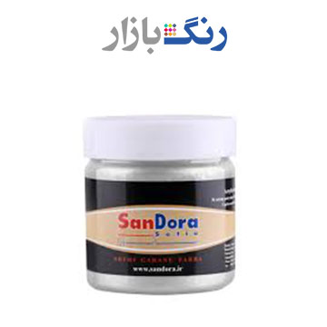ساندورا _ رنگ تزئيني نقره اي 130 _ ربعي