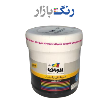 الوان _ مادر رنگ اكريليك سفيد صدفي 590 _ ربعي