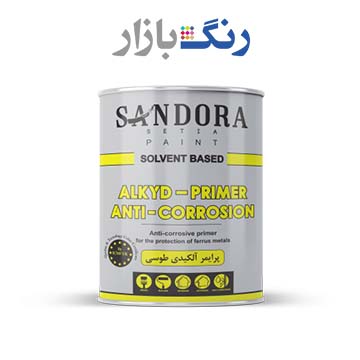 ساندورا _ ضدزنگ صنعتي طوسي درجه يك 740 _ ربعي