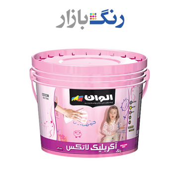 الوان _ رنگ اكريليك لاتكس نيم براق 3141 _ دبه