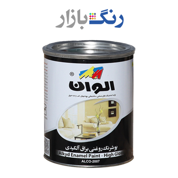 الوان ـ رنگ روغني نيم براق سفيد 100 ـ كوارت