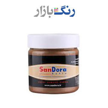 ساندورا _ رنگ تزئيني قهوه اي 133 _ ربعي