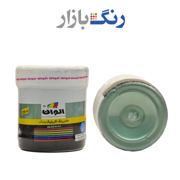 الوان _ مادر رنگ اكريليك سبز متاليك 597 ـ ربعي