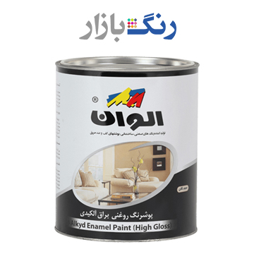 الوان ـ رنگ روغني براق زرد 121 ـ كوارت