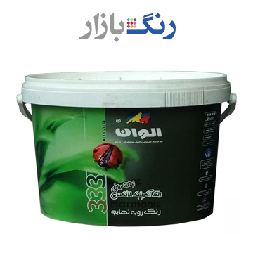 الوان _ رنگ اكريليك لاتكس نيم براق 333 _ دبه