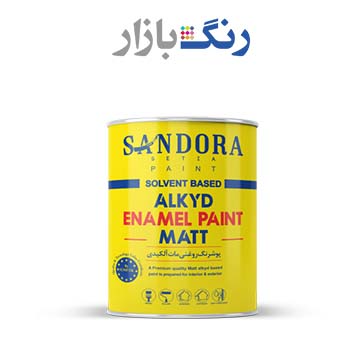ساندورا _ رنگ روغني مشكي مات 1700 _ كوارت