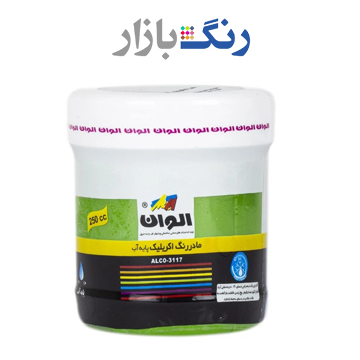 الوان _ مادر رنگ اكريليك سبز روشن 553 _ ربعي