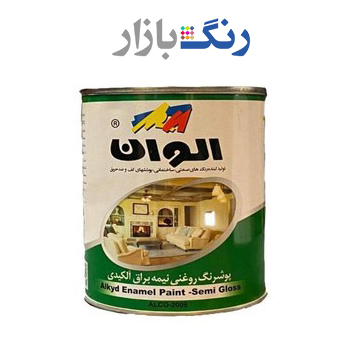 الوان _ رنگ روغني نيم براق سفيد 100 _ گالن