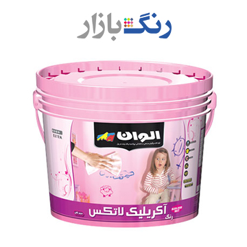 الوان _ رنگ اكريليك لاتكس نيم براق 3141 _ گالن